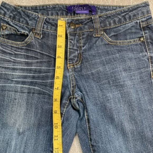Womens Miley Cyrus Max Azria Blue Denim Jeans Size 1 - Picture 3 of 6